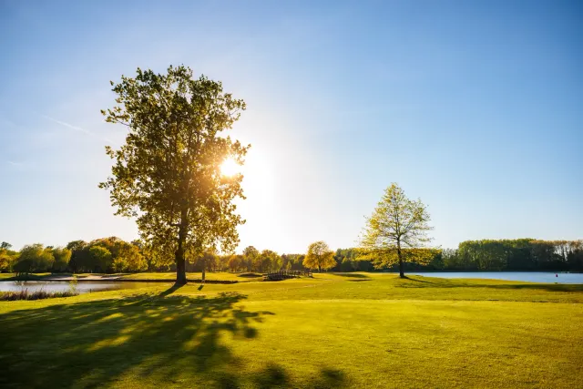 Het iconische clubhuis van Millennium Golf